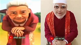 Upin Ipin Nenek Kebayan Jadi Naga